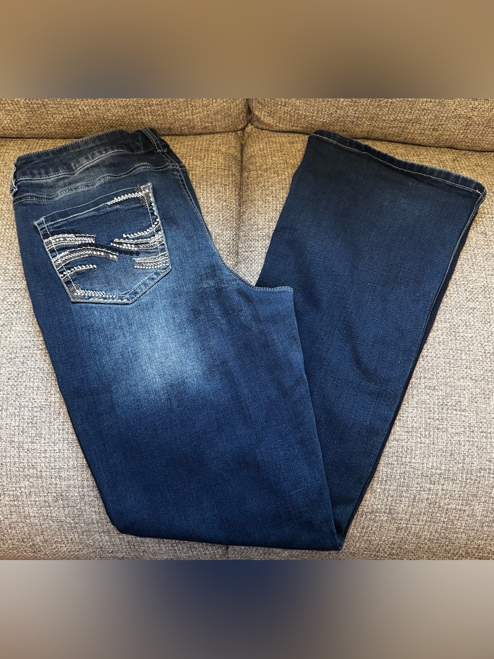 Maurices Women's Dark Blue Bootcut Jeans - Picture 2 of 4